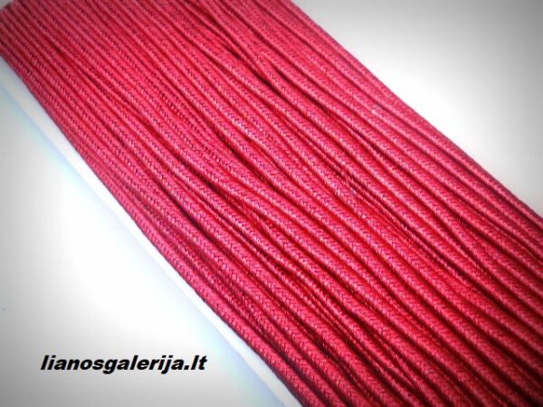 3 mm metalizuota a red sutažo juostelė