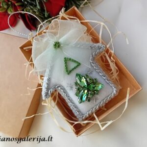 kalėdinis žaisliukas"Žalias namelis"