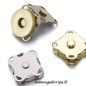 14 mm magnetinis užsegimas